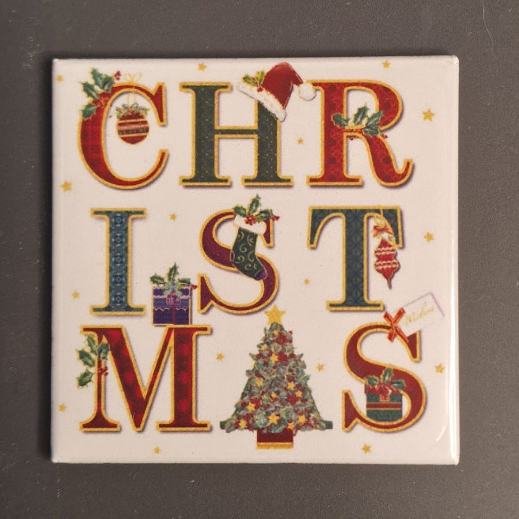 2x2in Christmas photo magnet