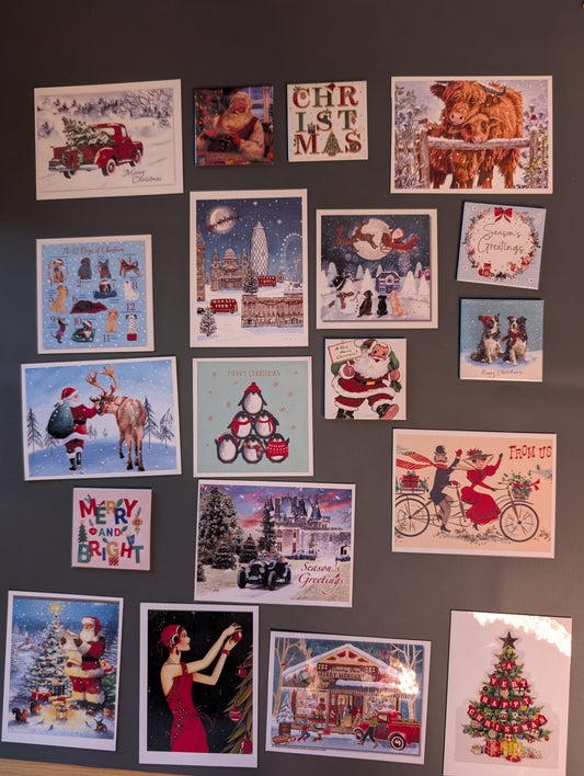 2x2in Christmas photo magnet