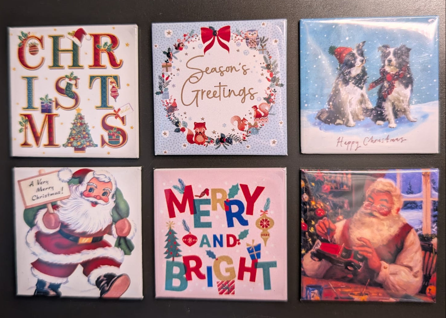 2x2in Christmas photo magnet