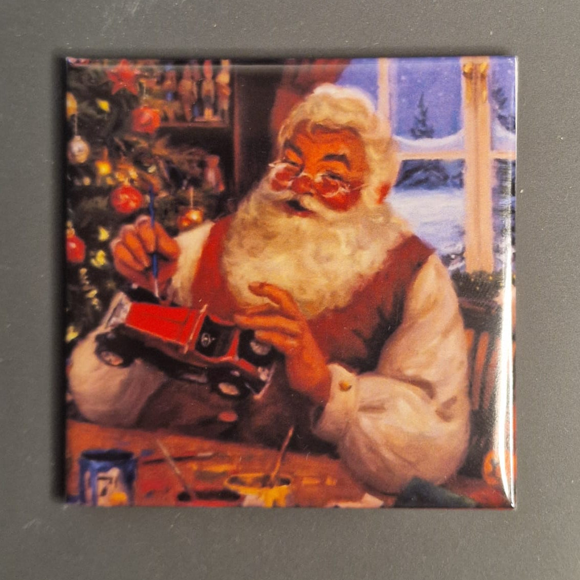 2x2in Christmas photo magnet