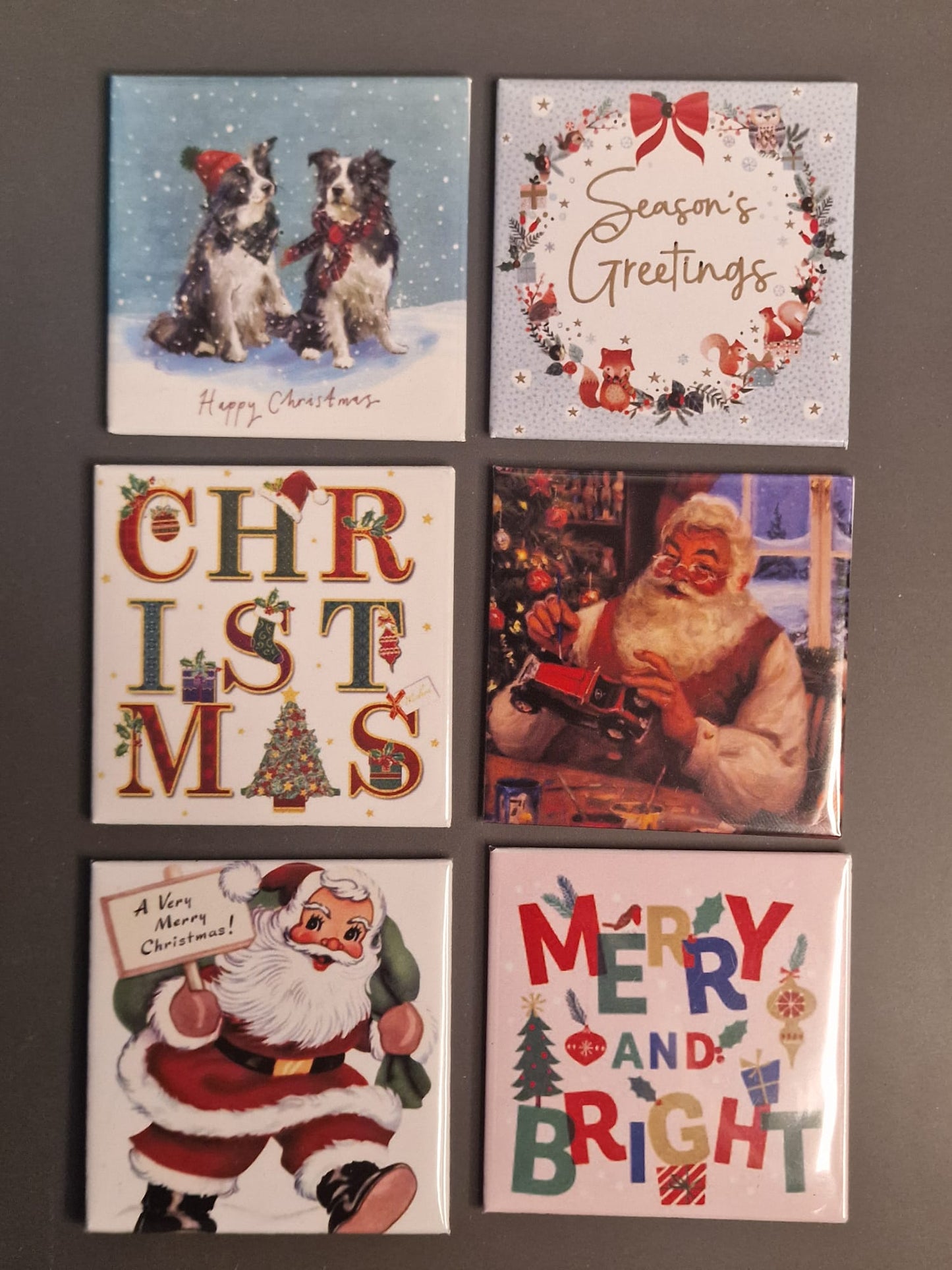 2x2in Christmas photo magnet